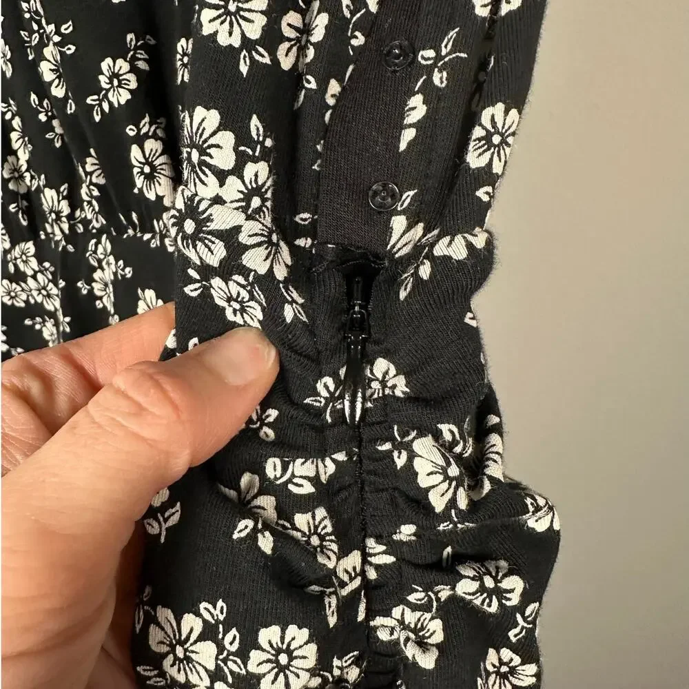 Veronica Beard Black and White Floral Mini Dress - Picture 8 of 13